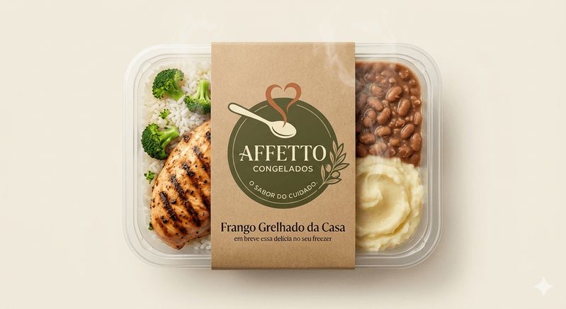 Frango Grelhado com Arroz, Feijão, Brócolis e Purê de Batata