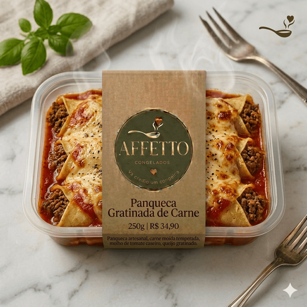Panqueca de Carne ao Molho Sugo