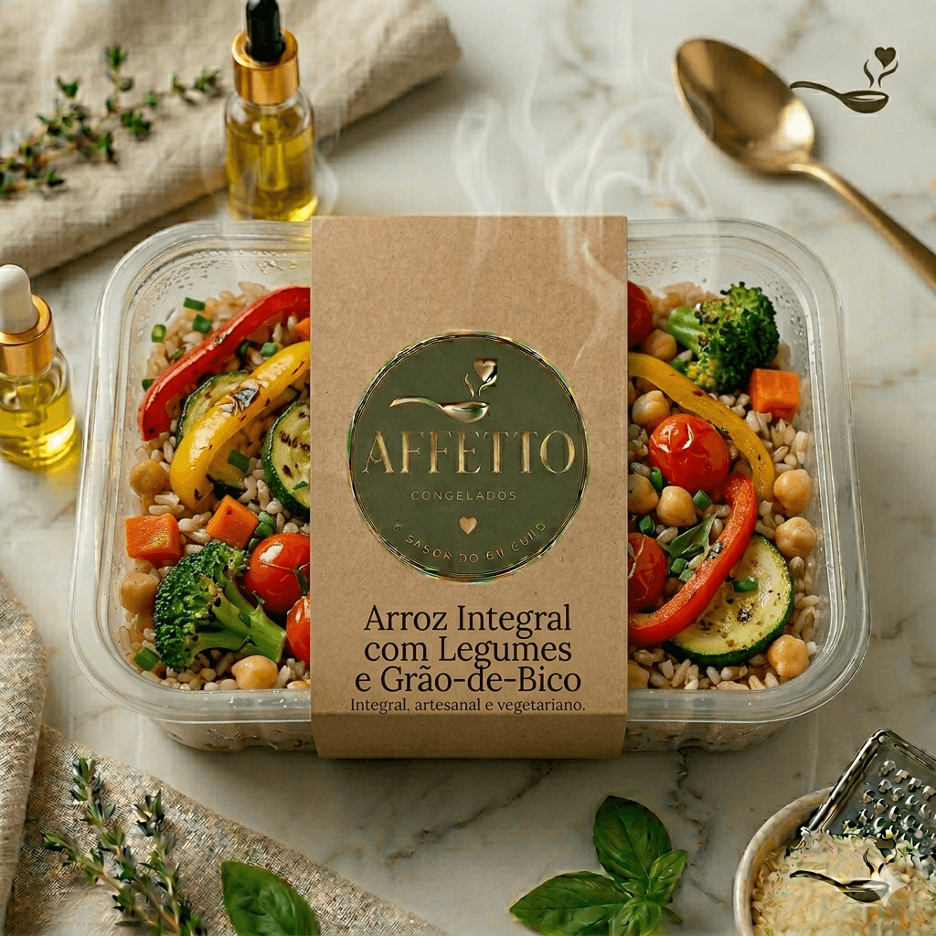 Arroz Integral com Legumes e Grão-de-Bico